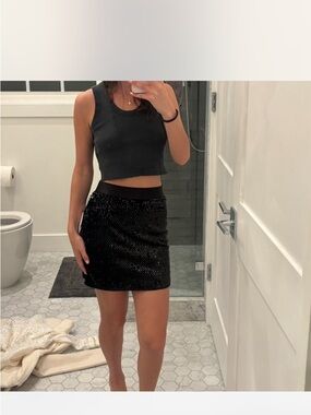 NWT Bailey 44 Sequin Mini Skirt -